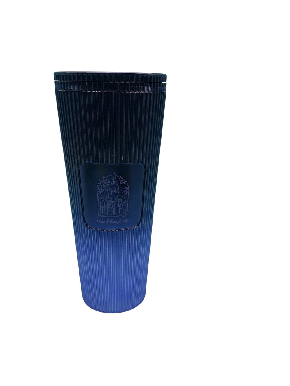 Starbucks Walt Disney World Purple Gradient Cold Tumbler Plastic Lid Castle